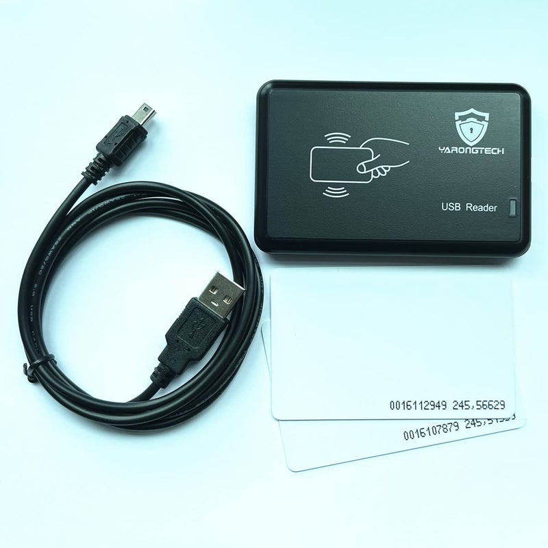 YARONGTECH USB RFID Reader 125KHZ EM4100 Desktop id Card Reader (8D) - Image 1